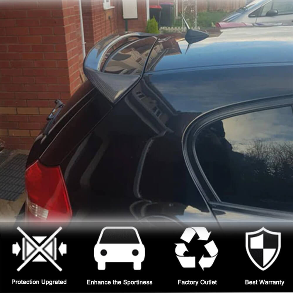 BMW 1 Series E81 E87 2004-2012 Rear Roof Spoiler Carbon Fiber-Ahacarbon