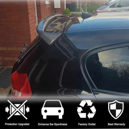 BMW 1 Series E81 E87 2004-2012 Rear Roof Spoiler Carbon Fiber-Ahacarbon