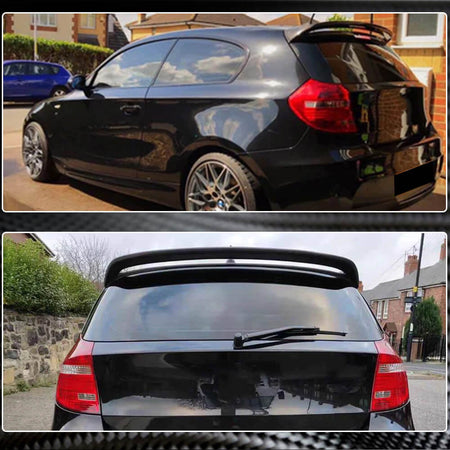 BMW 1 Series E81 E87 2004-2012 Rear Roof Spoiler Carbon Fiber-Ahacarbon