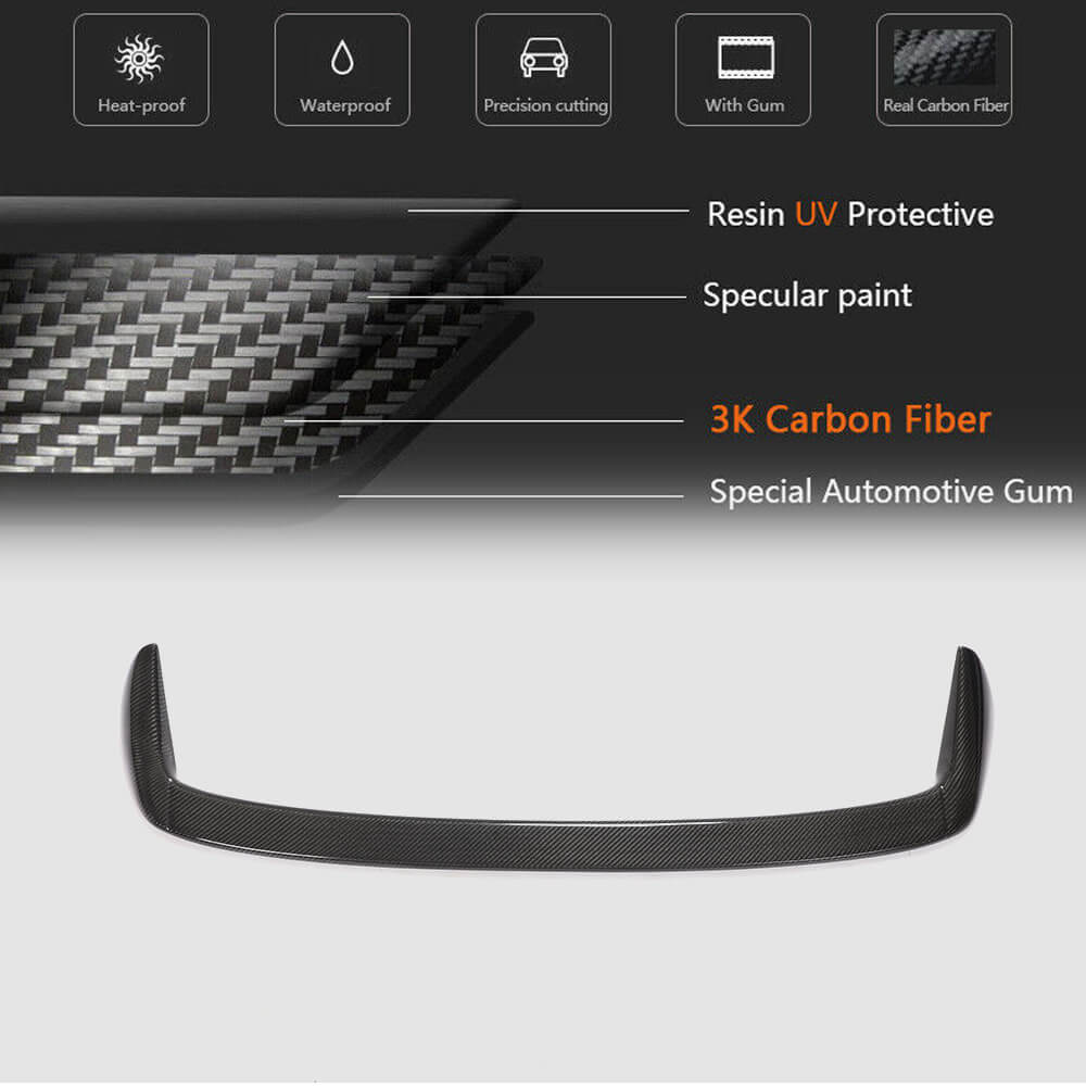 BMW 1 Series E81 E87 2004-2012 Rear Roof Spoiler Carbon Fiber-Ahacarbon