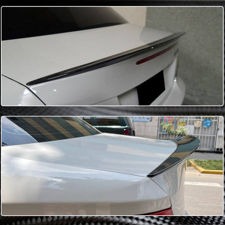 BMW 1 Series E82 1M Coupe 2008-2013 Rear Trunk Spoiler Carbon Fiber-Ahacarbon