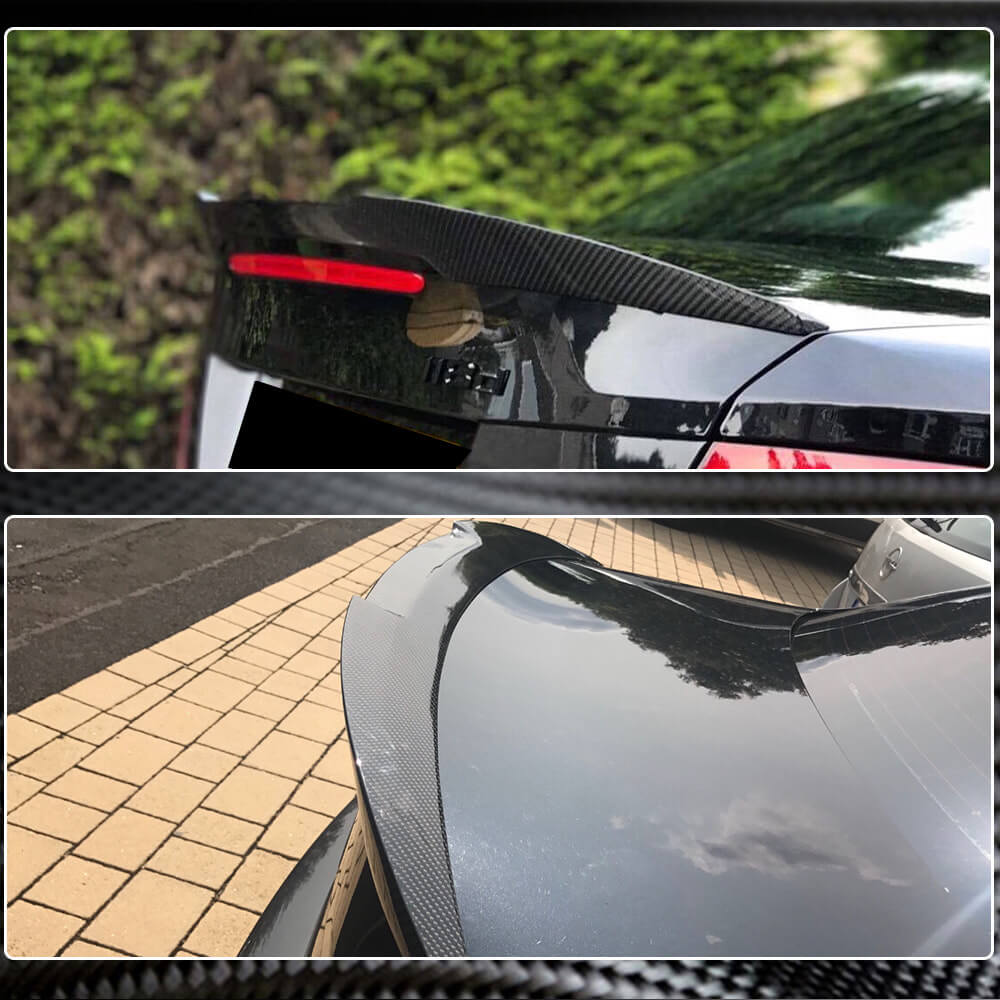 BMW 1 Series E82 1M 2008-2013 Rear Trunk Spoiler Carbon Fiber-Ahacarbon