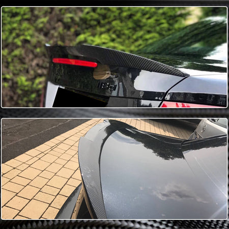 BMW 1 Series E82 1M 2008-2013 Rear Trunk Spoiler Carbon Fiber-Ahacarbon