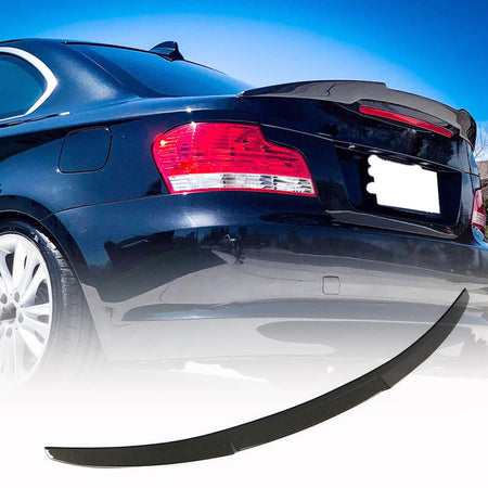 BMW 1 Series E82 1M 2008-2013 Rear Trunk Spoiler Carbon Fiber-Ahacarbon