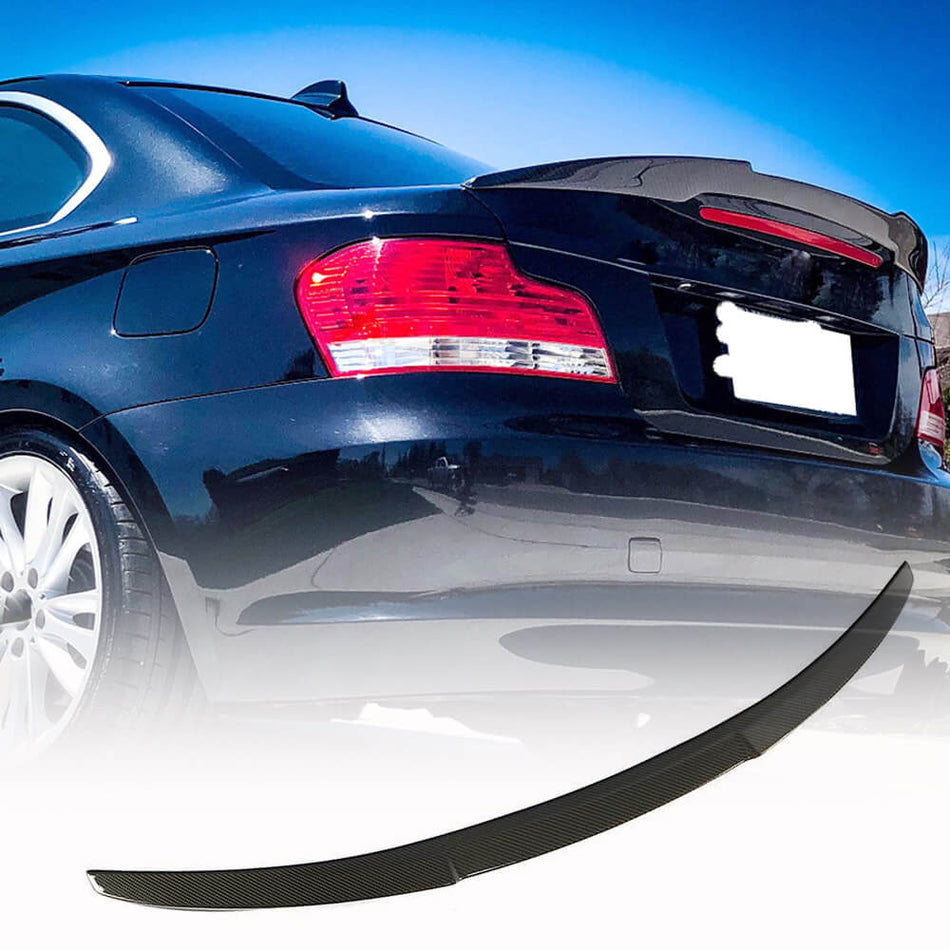 BMW 1 Series E82 1M 2008-2013 Rear Trunk Spoiler Carbon Fiber-Ahacarbon