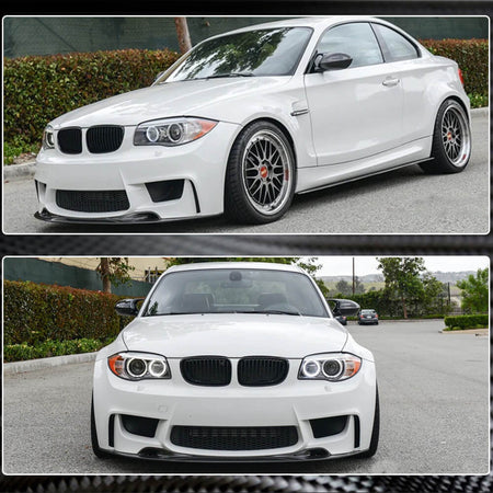 BMW 1 Series E82 1M 2011-2018 Front Bumper Lip Carbon Fiber-Ahacarbon