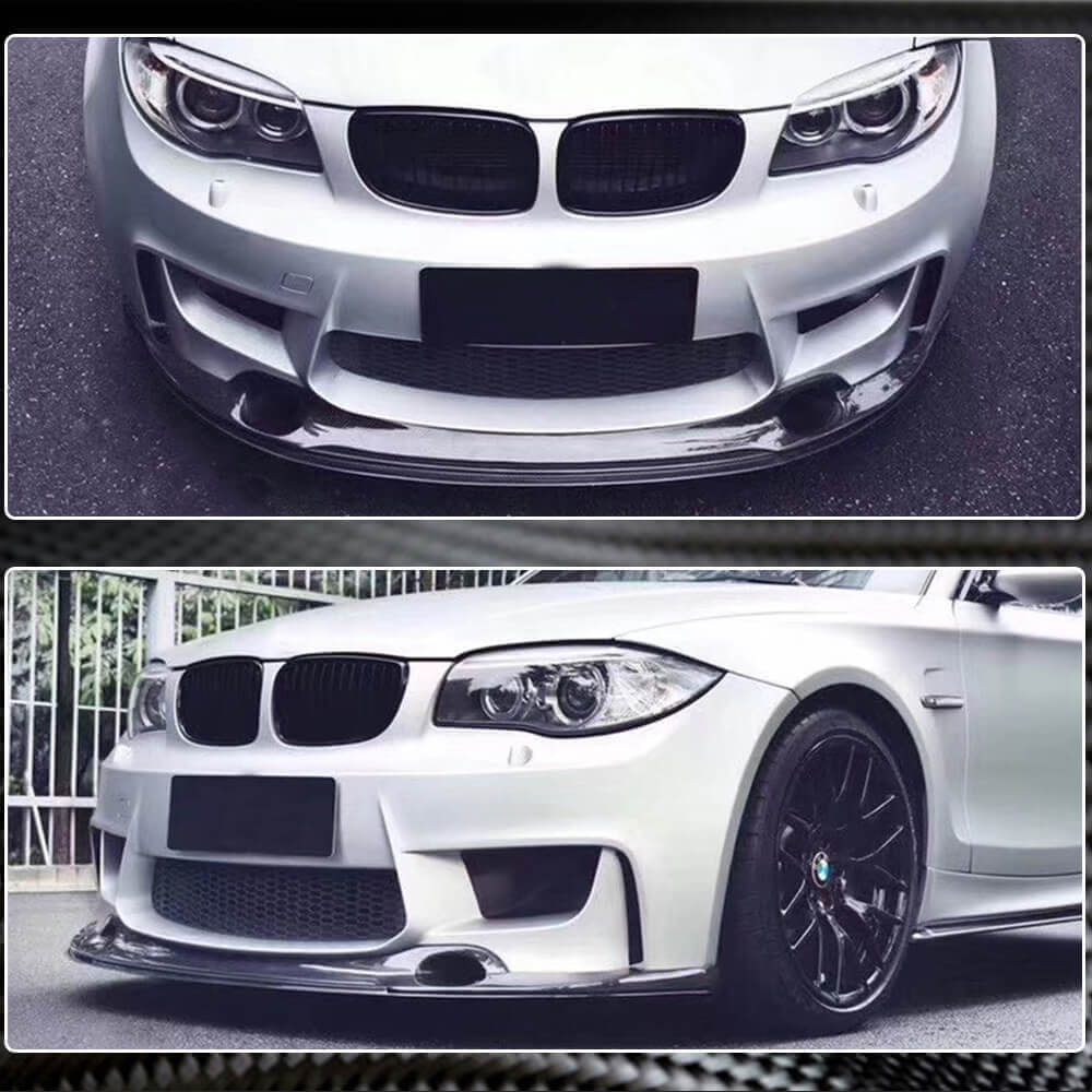 BMW 1 Series E82 1M 2011-2018 Front Bumper Lip Carbon Fiber-Ahacarbon