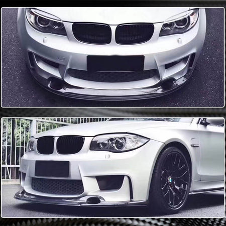 BMW 1 Series E82 1M 2011-2018 Front Bumper Lip Carbon Fiber-Ahacarbon