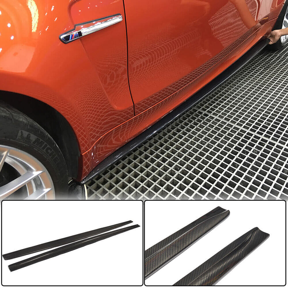 BMW 1 Series E82 1M 2011-2018 Side Skirts Carbon Fiber-Ahacarbon