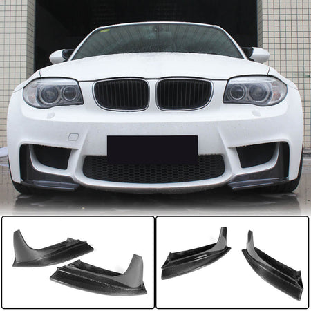 BMW 1 Series E82 1M 2011-2018 Front Bumper Splitters Carbon Fiber-Ahacarbon
