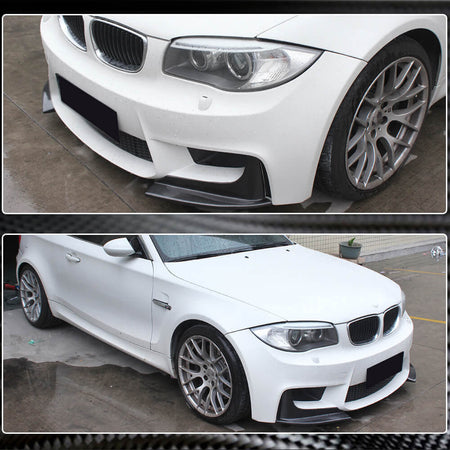 BMW 1 Series E82 1M 2011-2018 Front Bumper Splitters Carbon Fiber-Ahacarbon