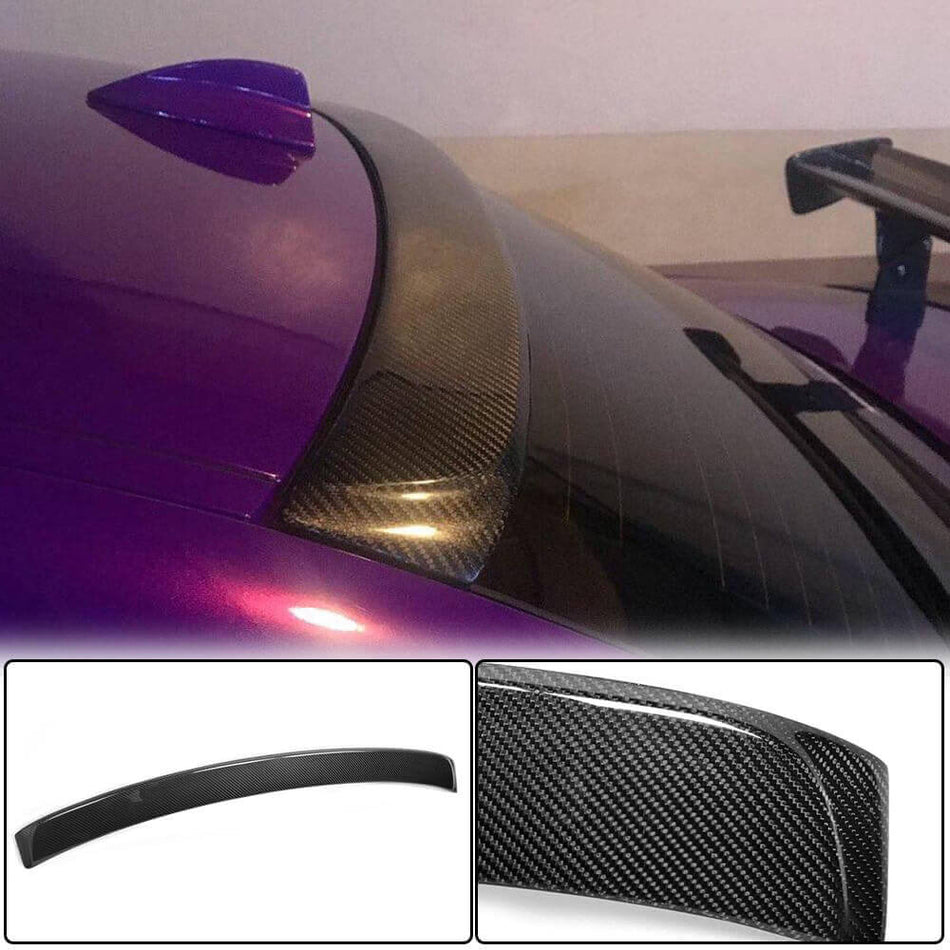BMW 1 Series E82 1M 2008-2013 Rear Roof Spoiler Carbon Fiber-Ahacarbon