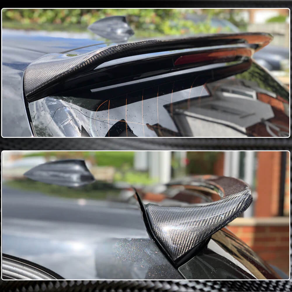 BMW 1 Series F20 F21 2012-2019 Rear Roof Spoiler Carbon Fiber-Ahacarbon