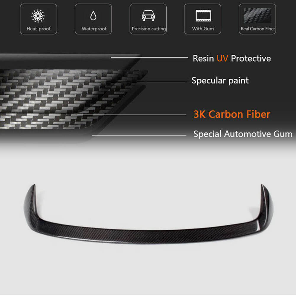 BMW 1 Series F20 F21 2012-2019 Rear Roof Spoiler Carbon Fiber-Ahacarbon