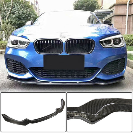 BMW 1 Series F20 F21 M Sport LCI 2016-2019 Front Bumper Lip Carbon Fiber/FRP-Ahacarbon