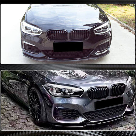 BMW 1 Series F20 F21 M Sport LCI 2016-2019 Front Bumper Lip Carbon Fiber/FRP-Ahacarbon