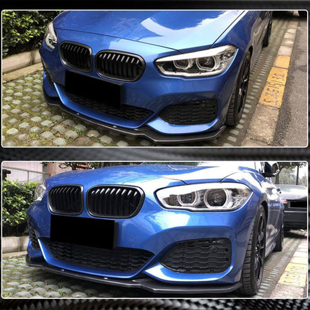 BMW 1 Series F20 F21 M Sport LCI 2016-2019 Front Bumper Lip Carbon Fiber/FRP-Ahacarbon