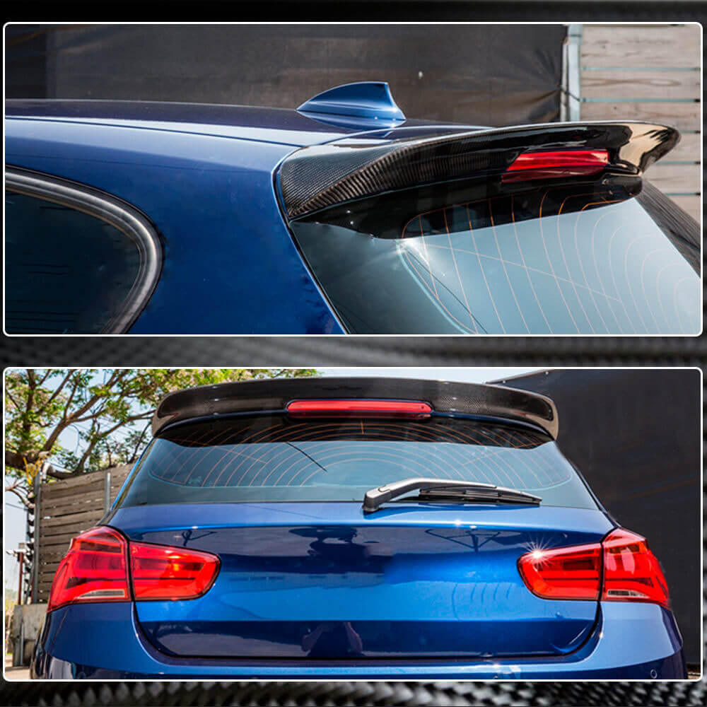 BMW 1 Series F20 F21 2012-2019 Rear Roof Spoiler Carbon Fiber-Ahacarbon