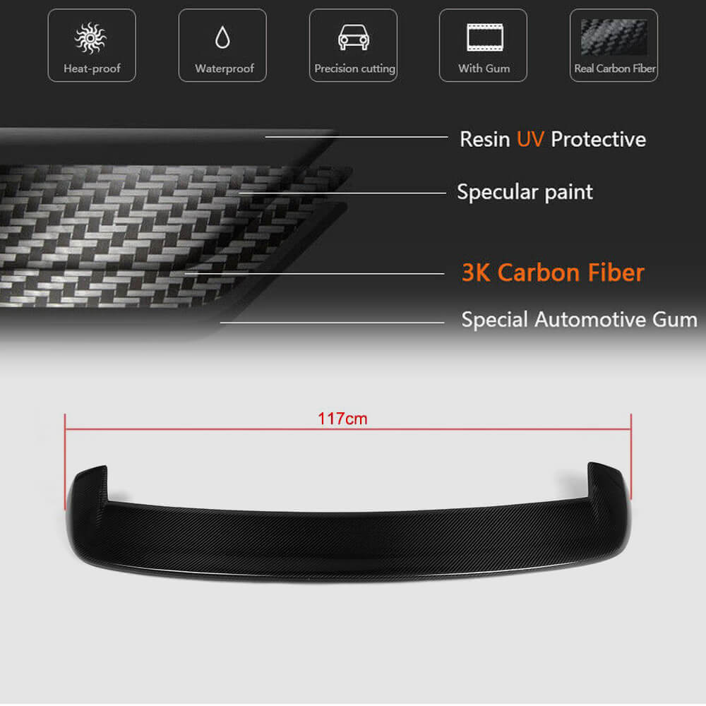 BMW 1 Series F20 F21 2012-2019 Rear Roof Spoiler Carbon Fiber-Ahacarbon