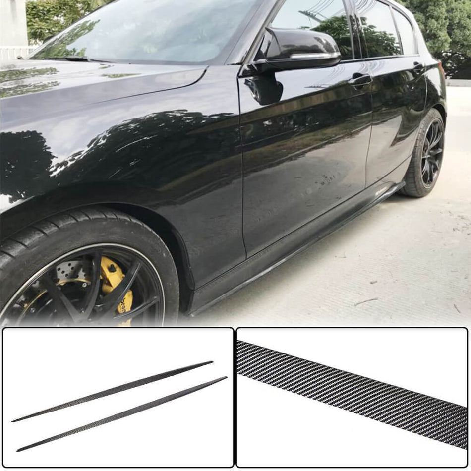 BMW 1 Series F20 F21 M Sport M135i M140i LCI 2016-2019 Side Skirts Carbon Fiber-Ahacarbon