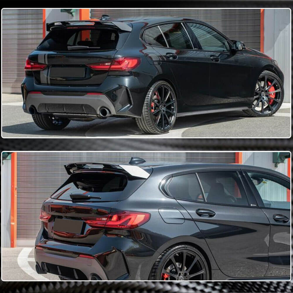 For BMW 1 Series F40 118i M Sport M135i xDrive Carbon Fiber Rear Roof Spoiler Window Wing Lip-Ahacarbon