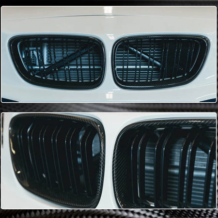BMW 2 Series F22 F23 F87 M2 2014-2019 Dual Slats Front Grille Carbon Fiber-Ahacarbon