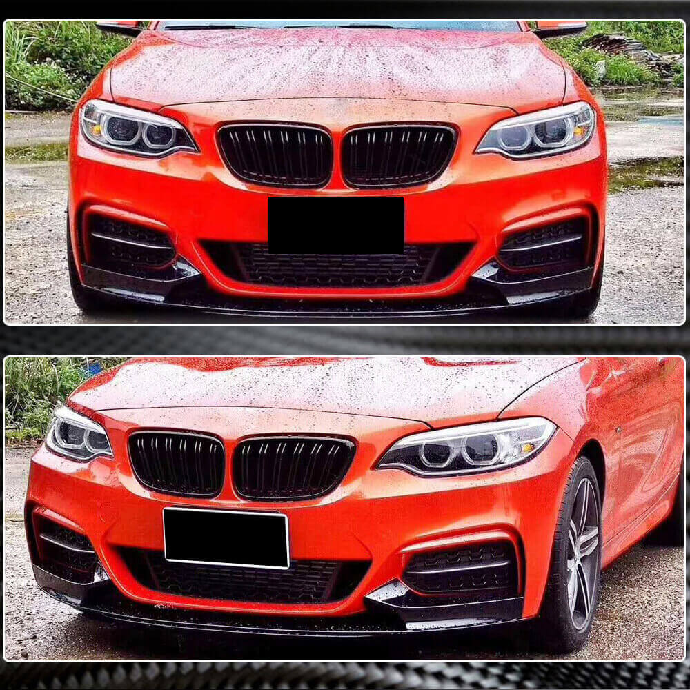 BMW 2 Series F22 F23 M Sport 2014-2019 Front Bumper Lip Carbon Fiber-Ahacarbon