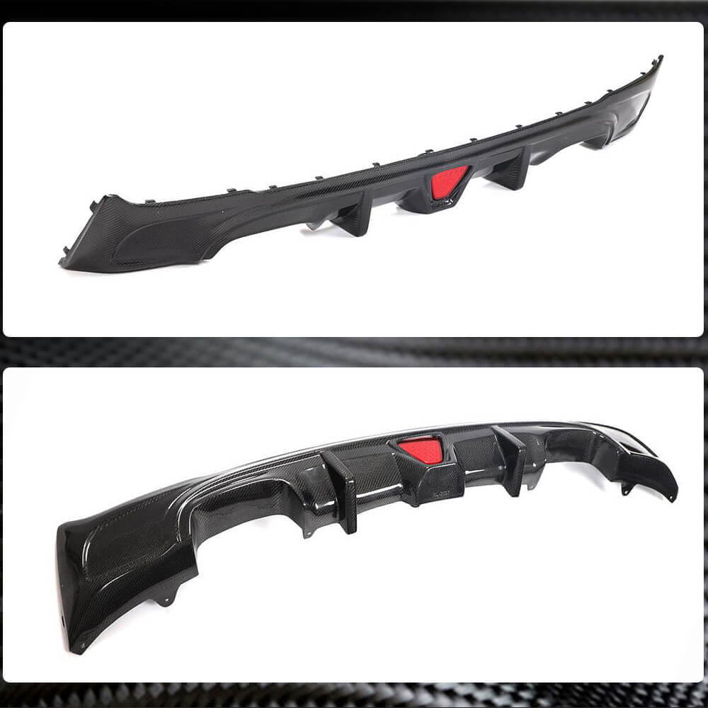 BMW 2 Series F22 F23 M Sport 2014-2019 Rear Bumper Diffuser Carbon Fiber-Ahacarbon