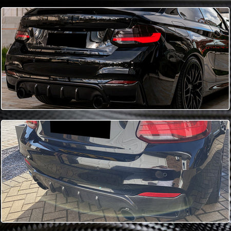 BMW 2 Series F22 F23 M Sport 2014-2020 Rear Bumper Diffuser Lip Carbon Fiber/FRP-Ahacarbon