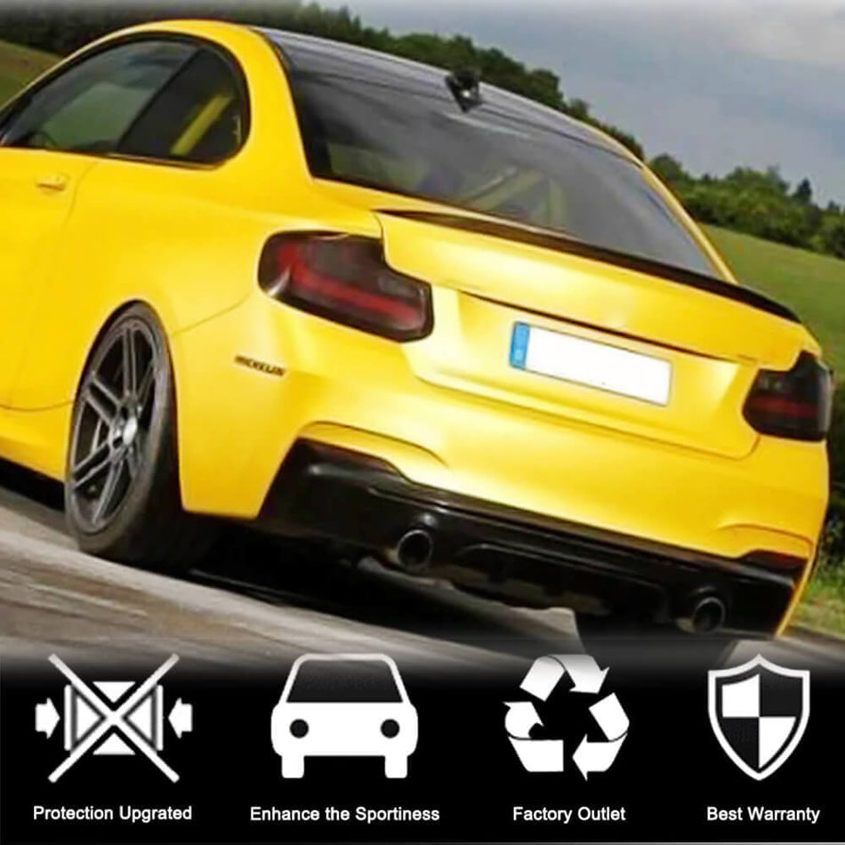 BMW 2 Series F22 F23 220i 228i 230i M Sport M235i M240i 2014-2019 Rear Bumper Diffuser Carbon Fiber-Ahacarbon