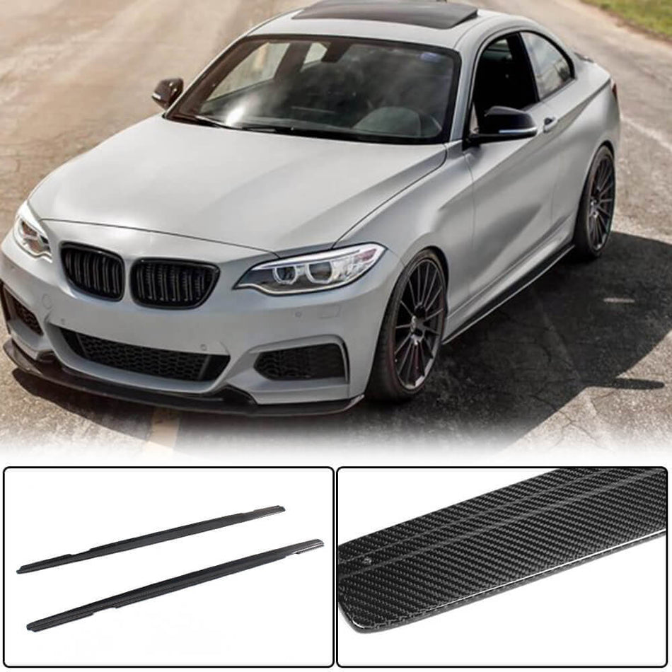 BMW 2 Series F22 F23 M Sport 2014-2019 Side Skirts Carbon Fiber-Ahacarbon