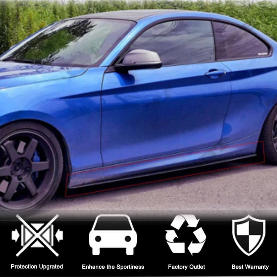 BMW 2 Series F22 F23 M Sport 2014-2019 Side Skirts Carbon Fiber-Ahacarbon