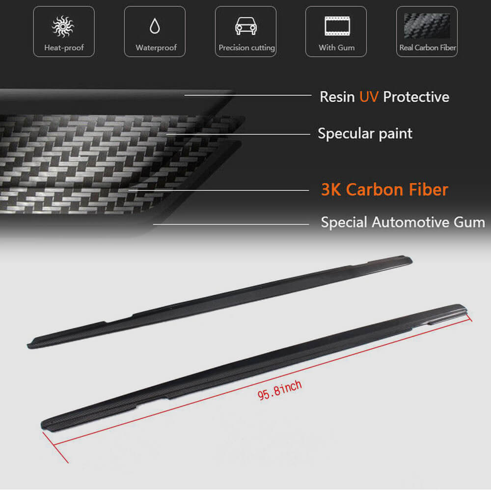 BMW 2 Series F22 F23 M Sport 2014-2019 Side Skirts Carbon Fiber-Ahacarbon