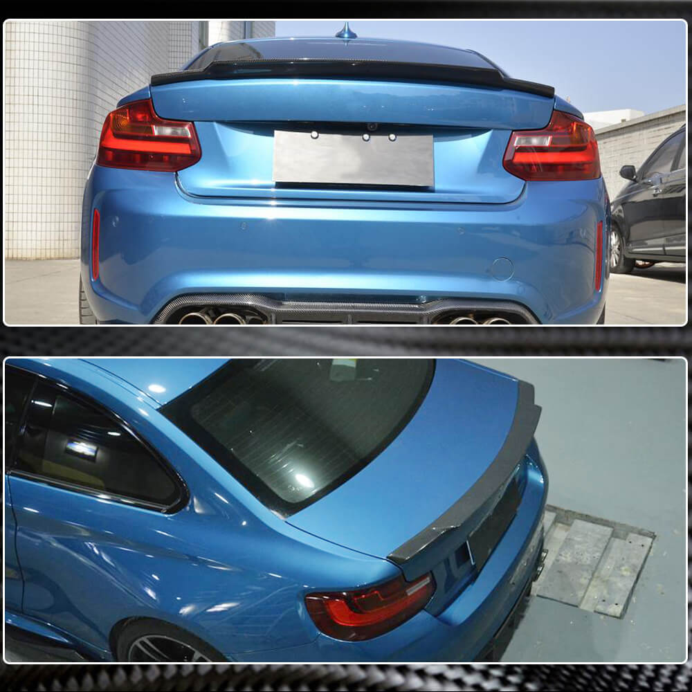 BMW 2 Series F22 F87 2014-2020 Rear Trunk Spoiler Carbon Fiber/FRP-Ahacarbon