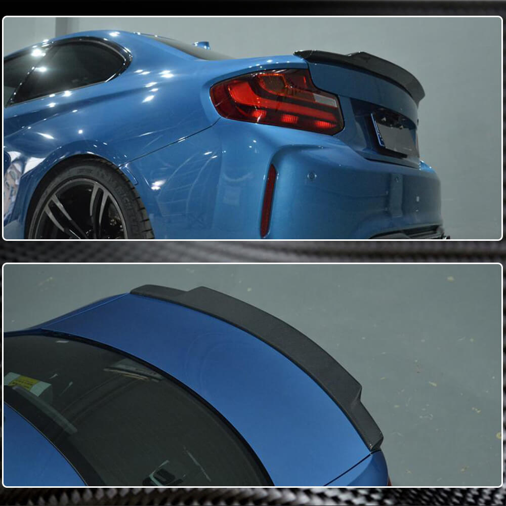BMW 2 Series F22 F87 2014-2020 Rear Trunk Spoiler Carbon Fiber/FRP-Ahacarbon