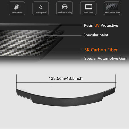 BMW 2 Series F22 F87 2014-2020 Rear Trunk Spoiler Carbon Fiber/FRP-Ahacarbon