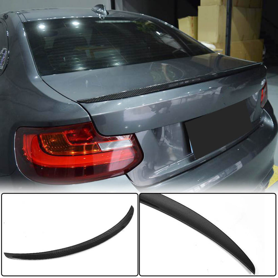 BMW 2 Series F22 F87 M2 Coupe 2014-2020 Rear Trunk Spoiler Carbon Fiber/FRP-Ahacarbon