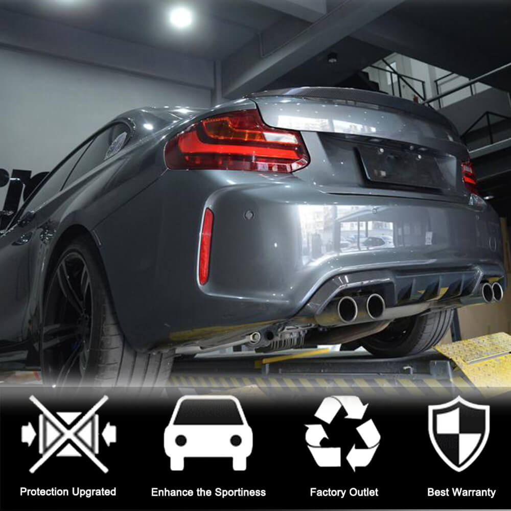 BMW 2 Series F22 F87 M2 Coupe 2014-2020 Rear Trunk Spoiler Carbon Fiber/FRP-Ahacarbon