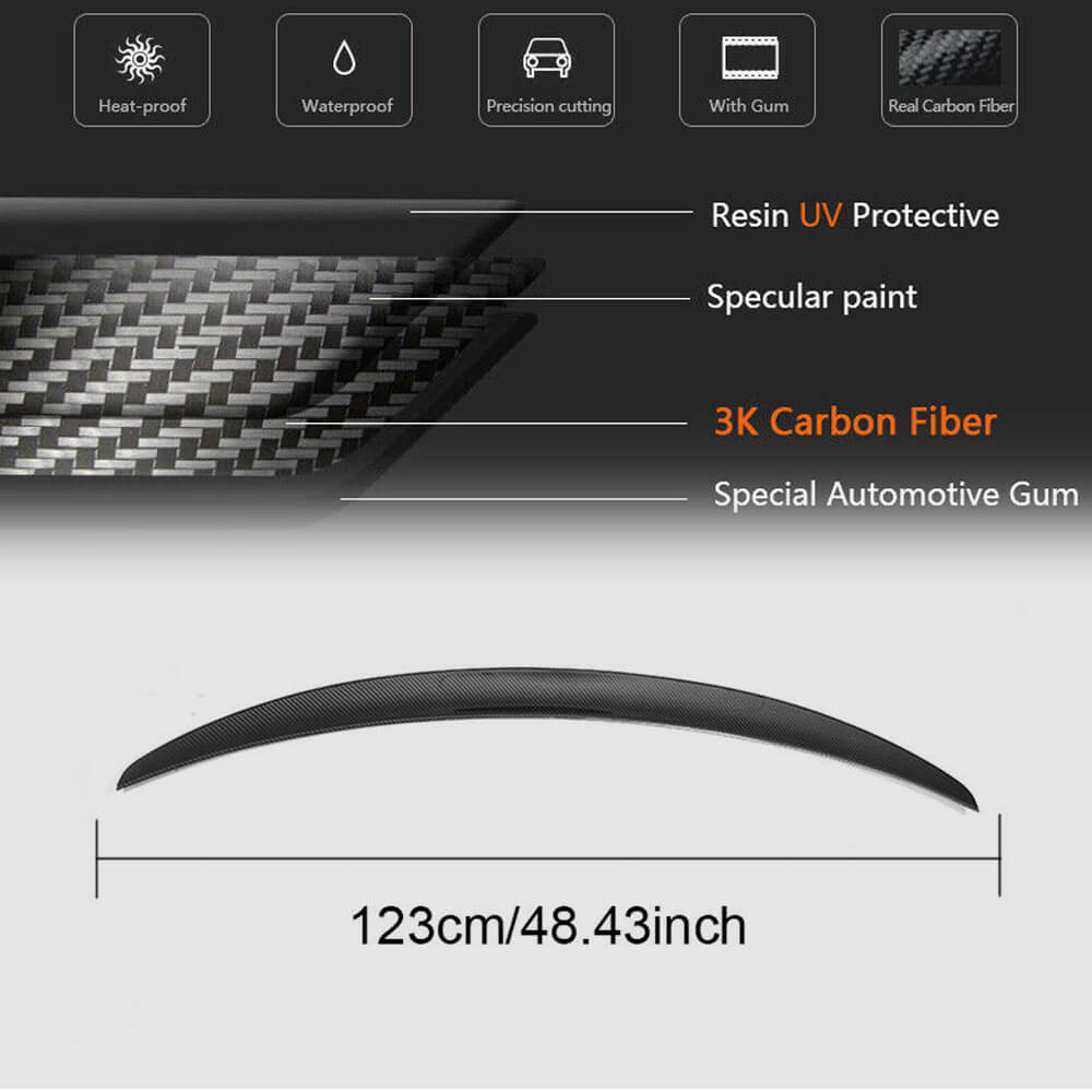 BMW 2 Series F22 F87 M2 Coupe 2014-2020 Rear Trunk Spoiler Carbon Fiber/FRP-Ahacarbon