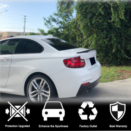 BMW 2 Series F22 F87 M2 2014-2019 Rear Trunk Spoiler Carbon Fiber-Ahacarbon