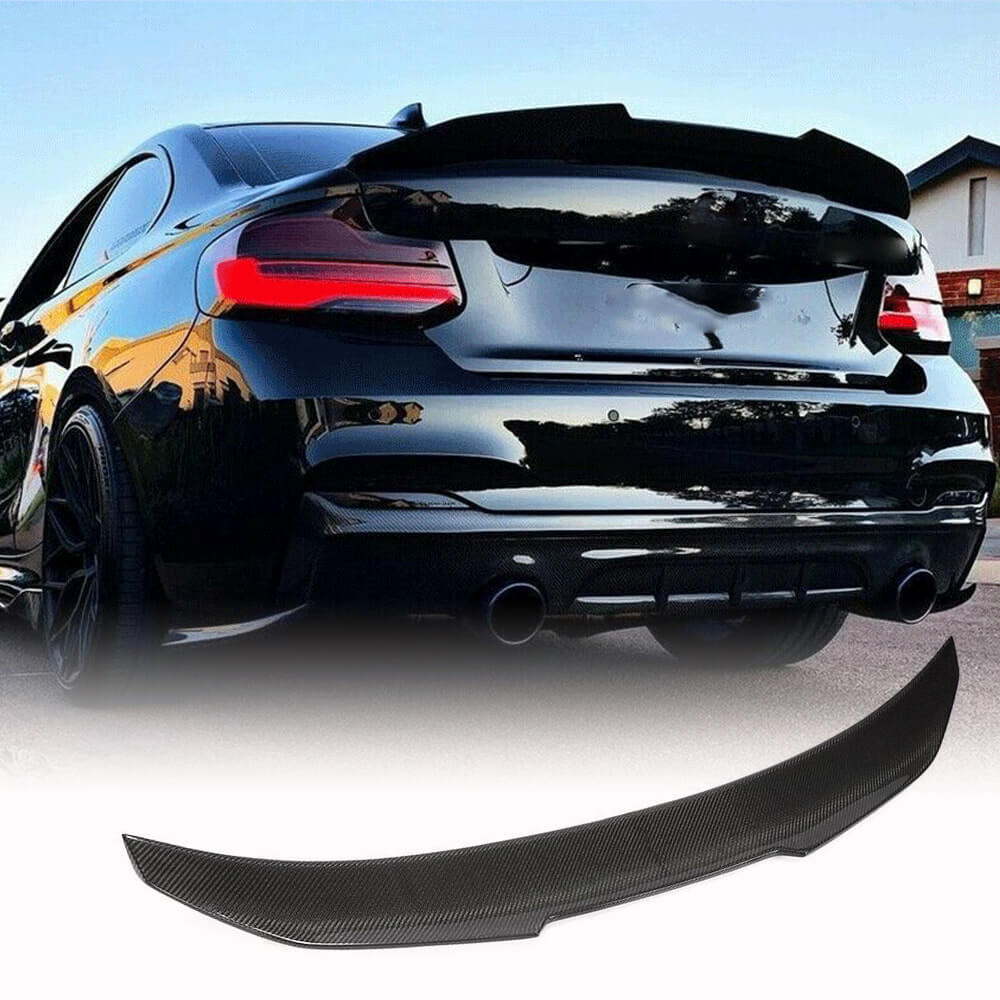 BMW 2 Series F22 F87 M2 2014-2021 Carbon Fiber/FRP Rear Trunk Spoiler-Ahacarbon