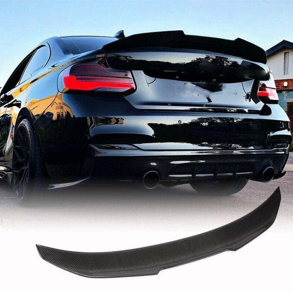 BMW 2 Series F22 F87 M2 2014-2021 Carbon Fiber/FRP Rear Trunk Spoiler-Ahacarbon