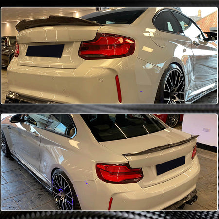 BMW 2 Series F22 F87 M2 2014-2021 Carbon Fiber/FRP Rear Trunk Spoiler-Ahacarbon