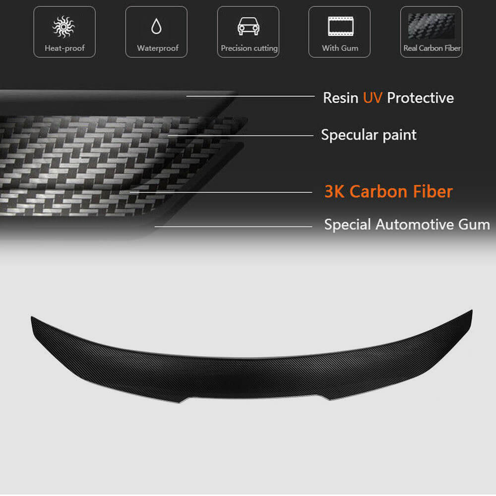 BMW 2 Series F44 GC 2019UP Rear Trunk Spoiler Carbon Fiber-Ahacarbon
