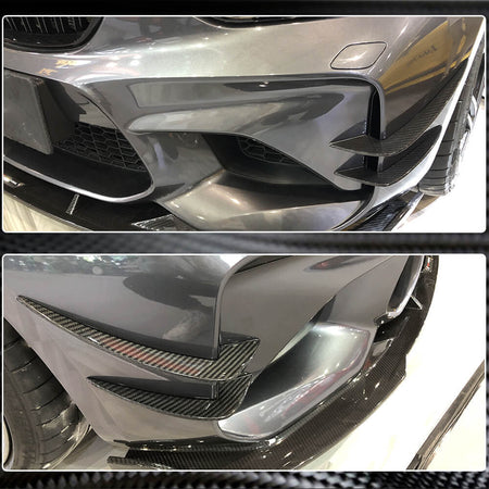 BMW 2 Series F87 M2 2016-2020 Front Bumper Splitters Carbon Fiber/FRP-Ahacarbon