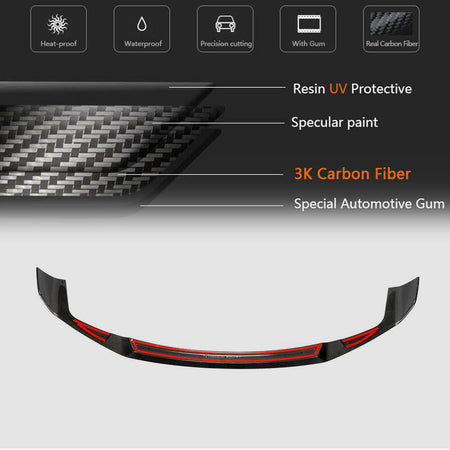 BMW 2 Series F87 M2 Competition M2C 2018-2020 Front Bumper Lip Carbon Fiber-Ahacarbon