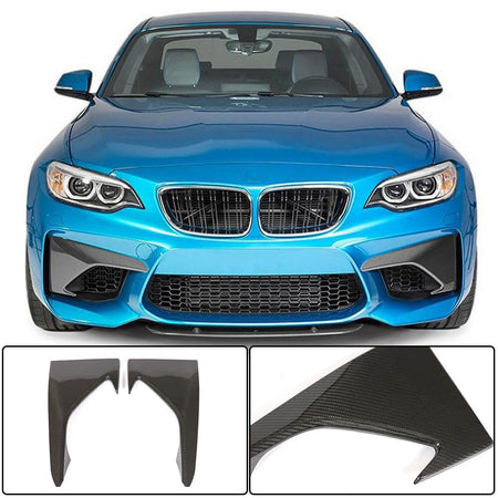 BMW 2 Series F87 M2 2016-2019 Front Bumper Vents Dry Carbon Fiber-Ahacarbon