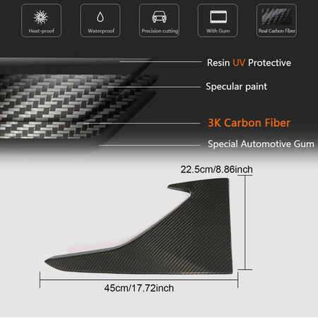 BMW 2 Series F87 M2 2016-2019 Front Bumper Vents Dry Carbon Fiber-Ahacarbon
