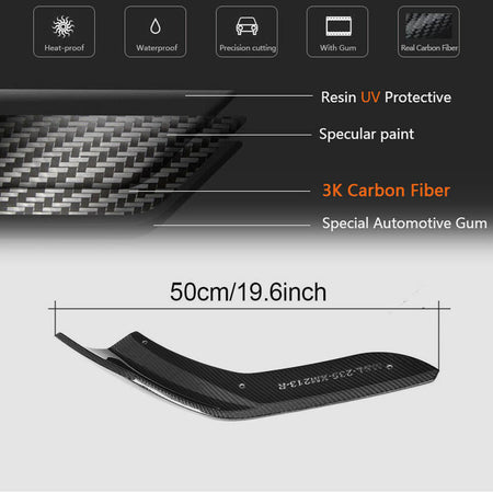 BMW 2 Series F87 M2 M2C 2016-2020 Front Bumper Splitters Carbon Fiber-Ahacarbon