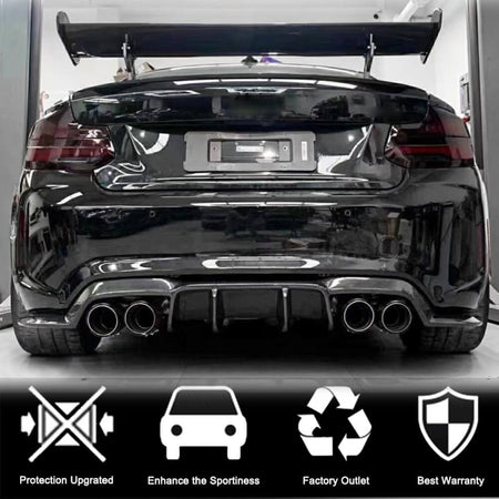 BMW 2 Series F87 M2 M2C 2016-2020 Rear Bumper Diffuser Carbon Fiber-Ahacarbon